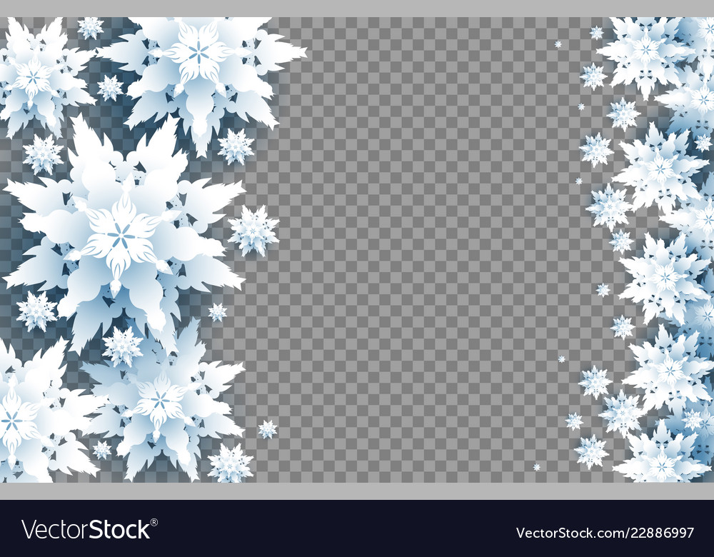 Transparent Snowflake Background