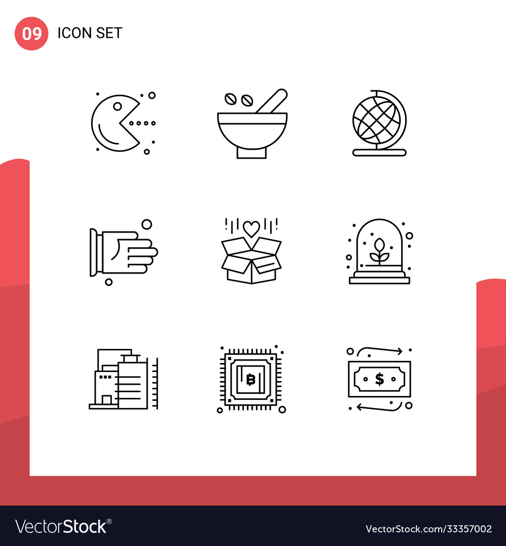 9 universal outlines set for web and mobile