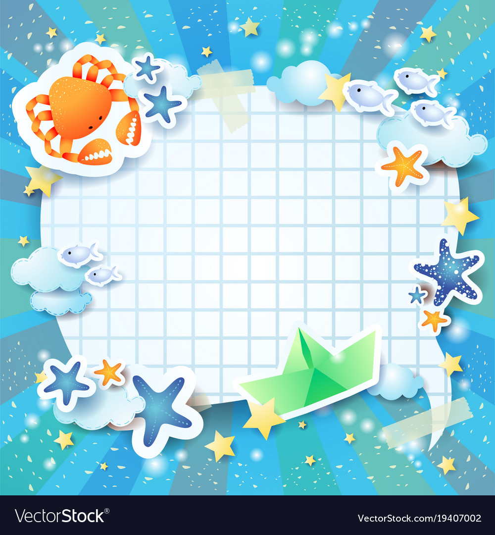 Beach background with bubble