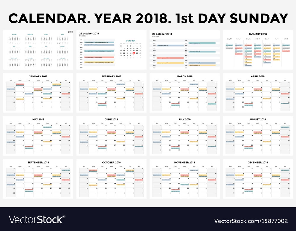 Calendar infographic table chart presentation