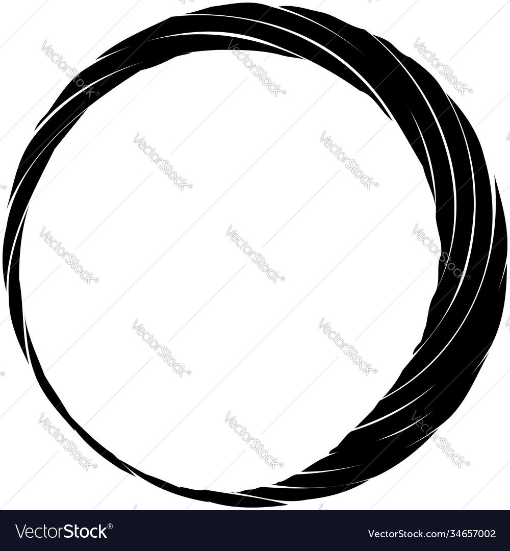 Circular spiral swirl twirl design element