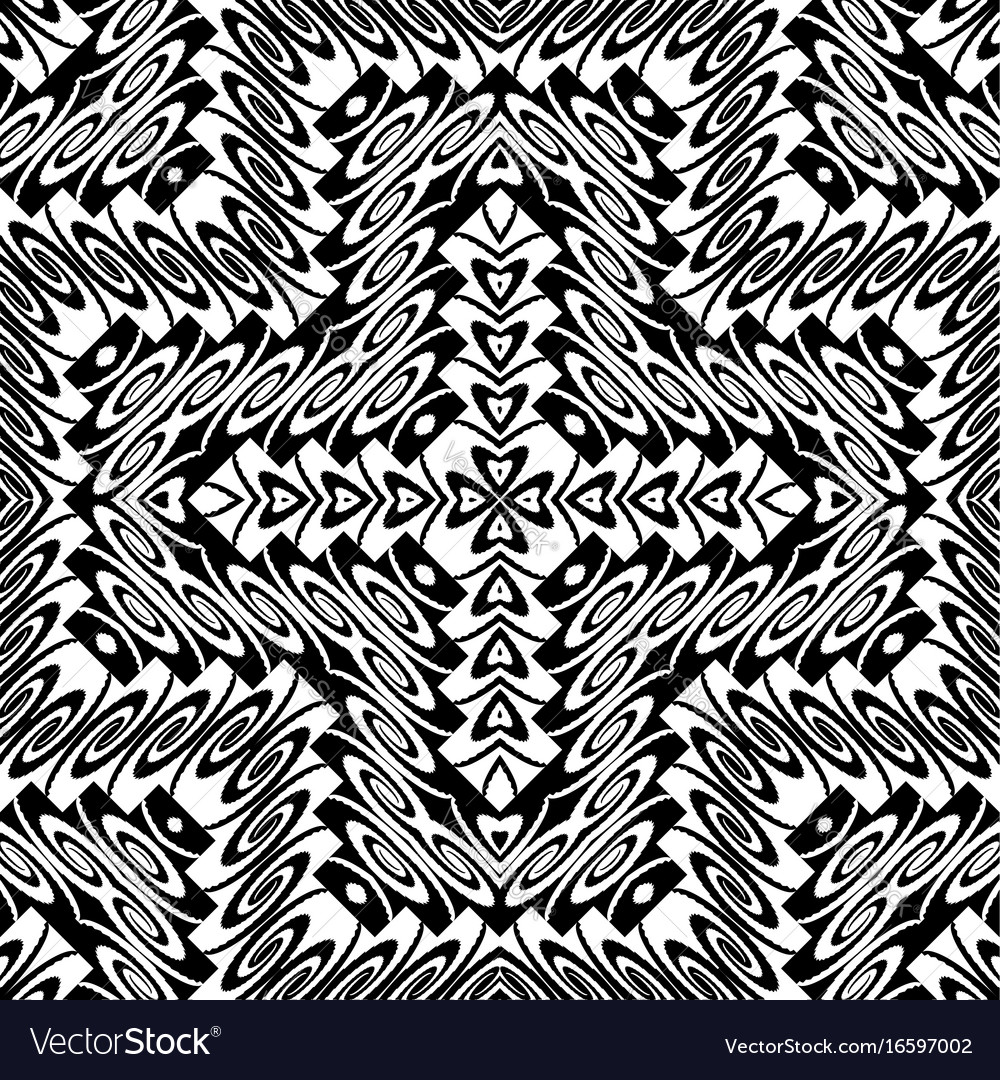 Design seamless monochrome geometric pattern