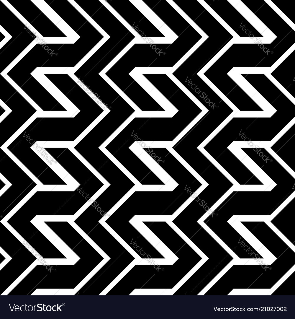 Design seamless monochrome zigzag pattern