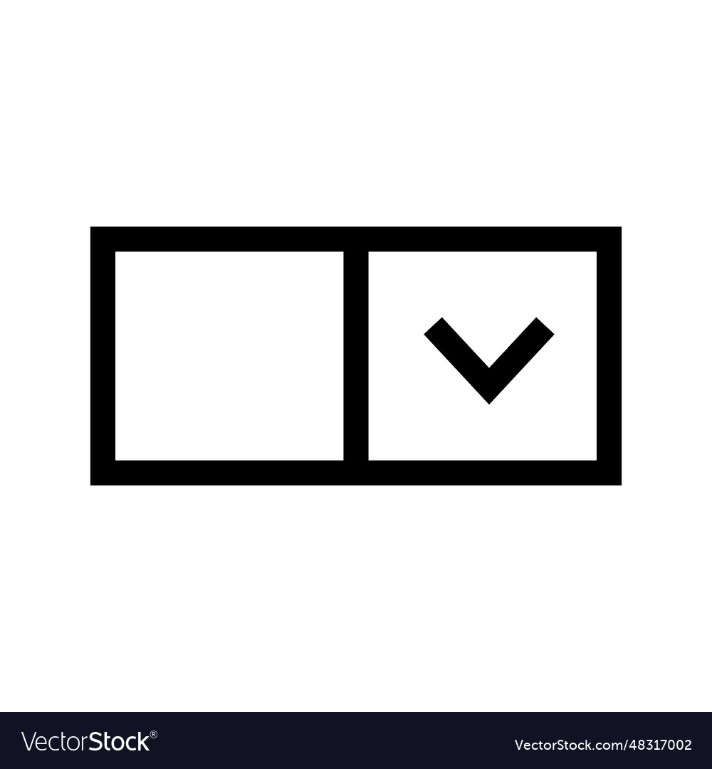 Dropdown icon Vector Image Dropdown icon