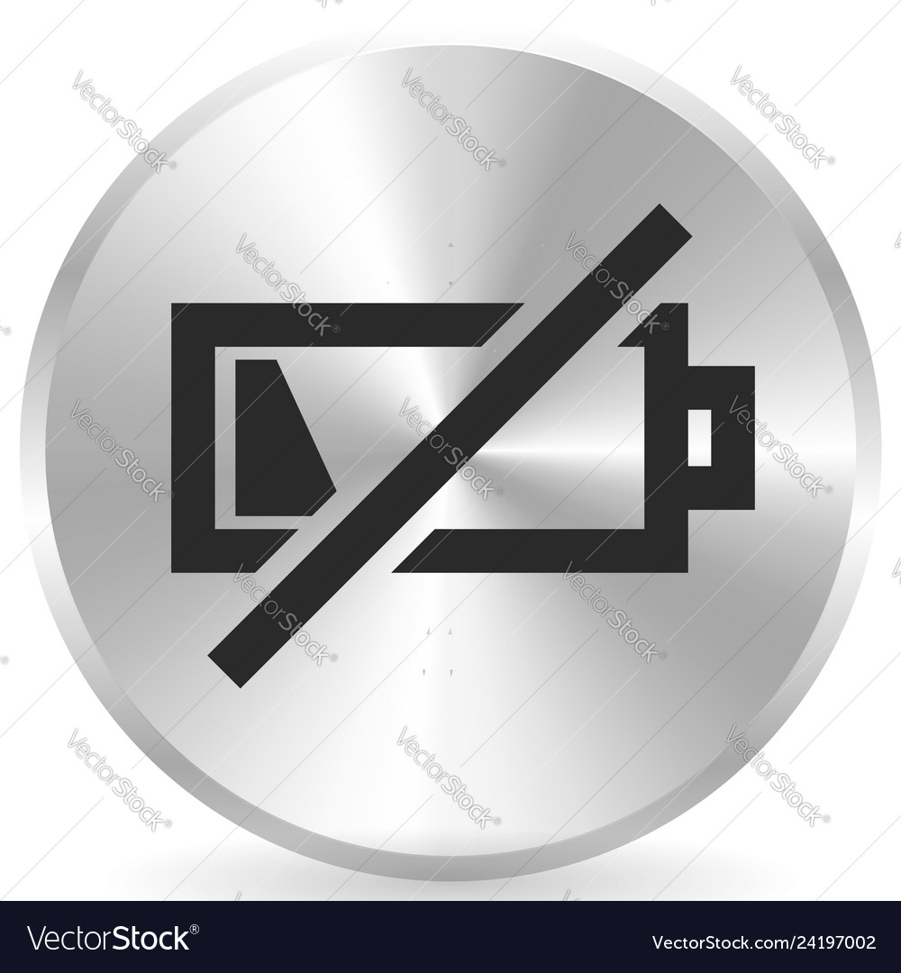 Icon with low battery symbol level