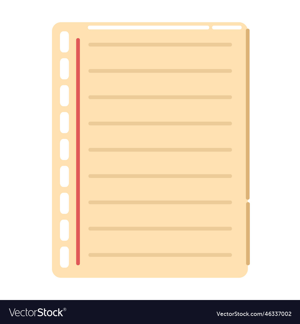 Paper school supply Royalty Free Vector Image - VectorStock