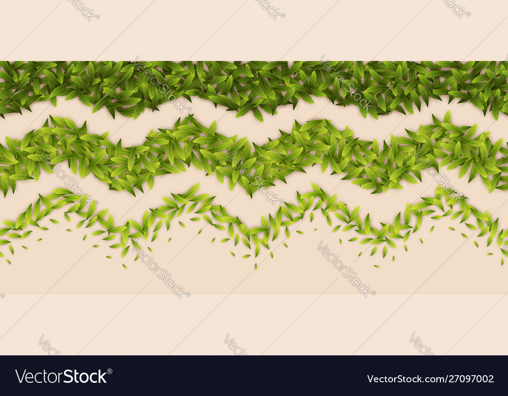Seamless leaf pattern vector image Seamless leaf pattern
