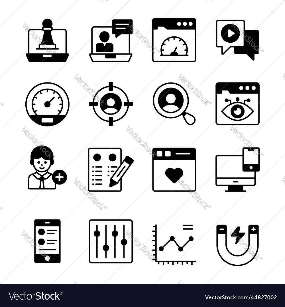 Set of user interface icons web design