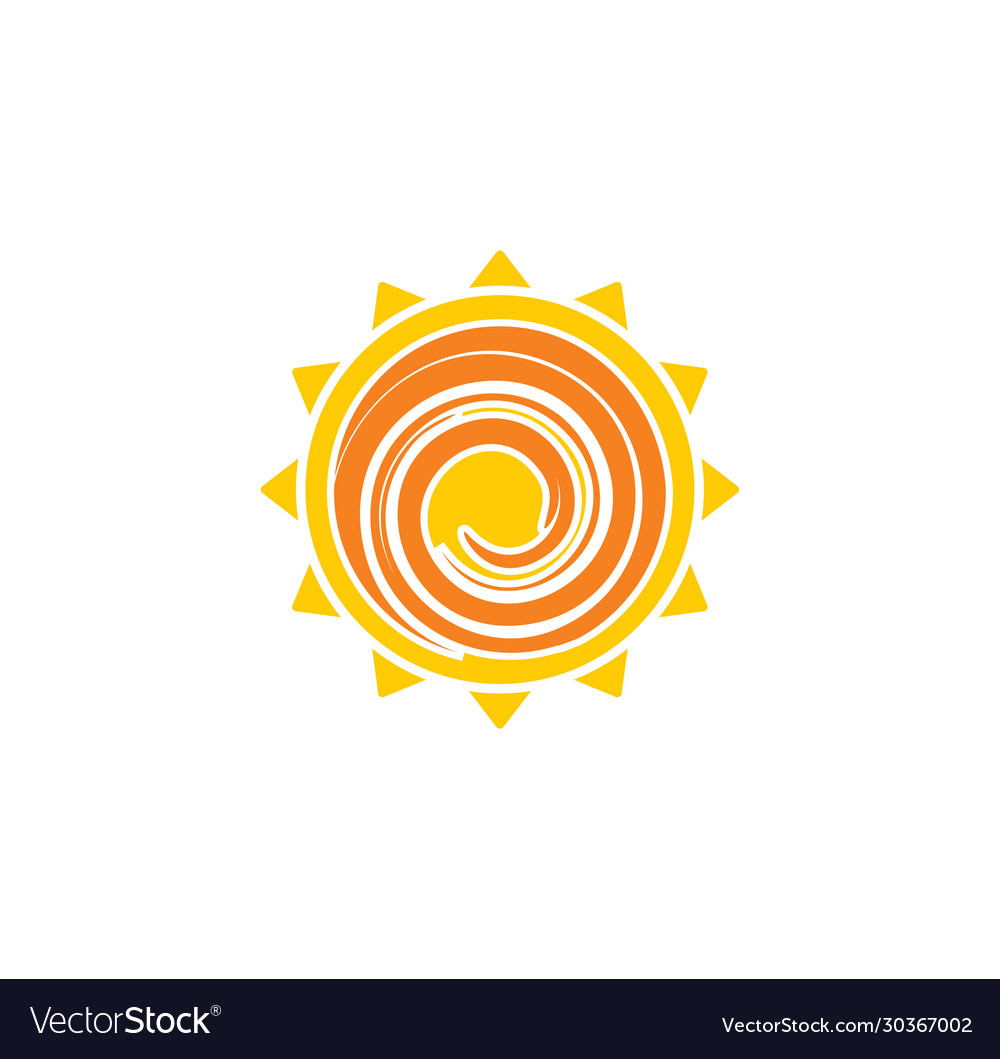 Sun related icon on background for graphic and web Vector Image Sun related icon on background for graphic and web