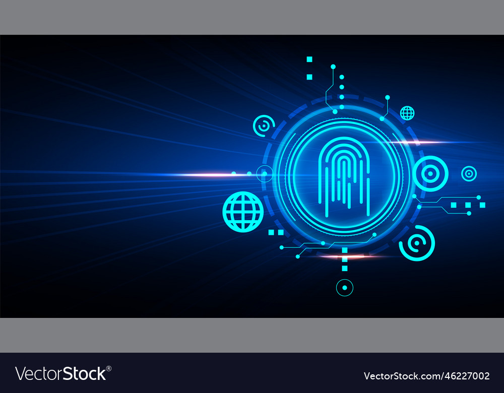 Technology background with hi-tech digital data vector image Technology background with hi-tech digital data