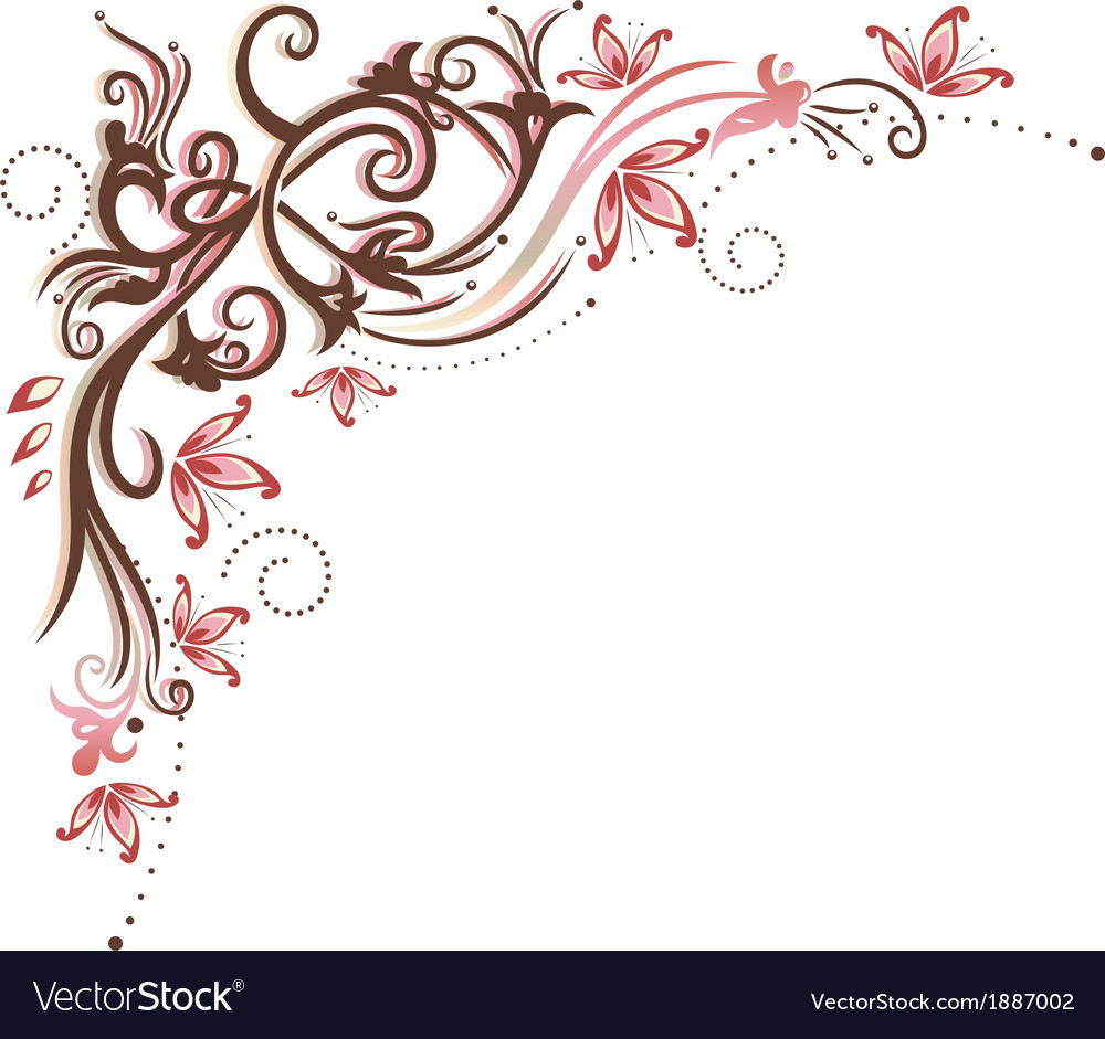 Download Vintage border flowers Royalty Free Vector Image