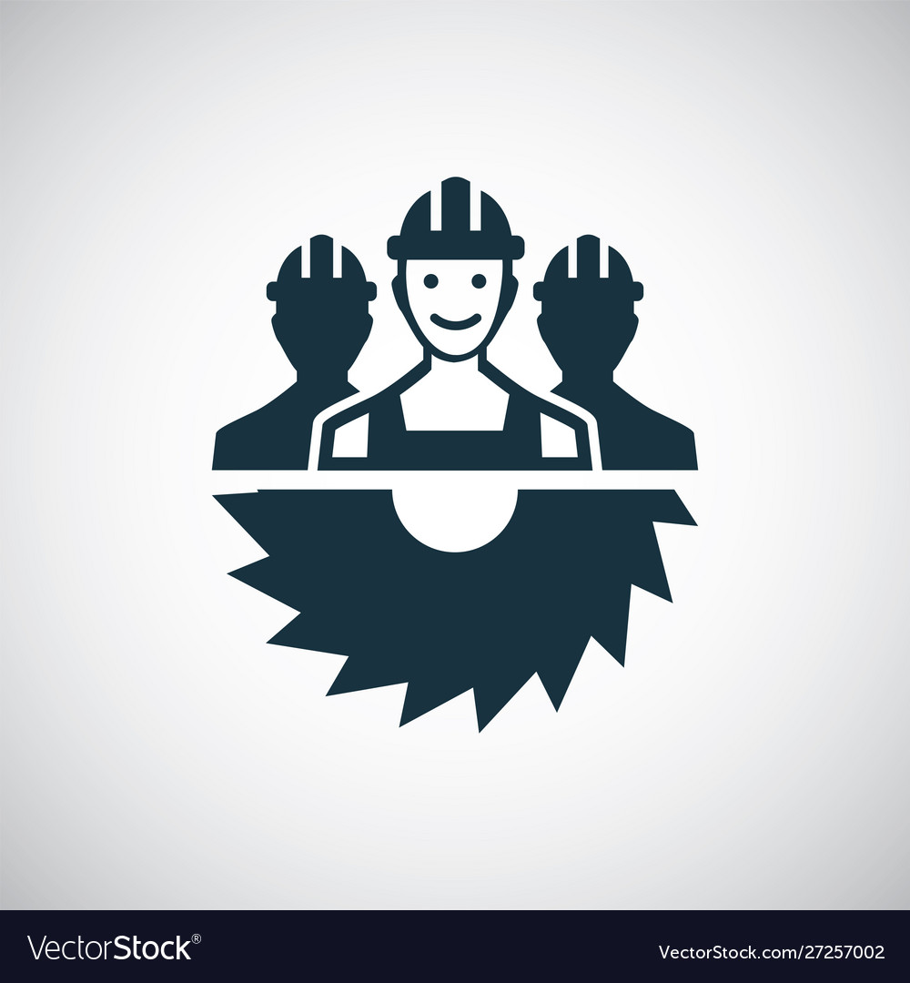 Worker group icon for web and ui on white