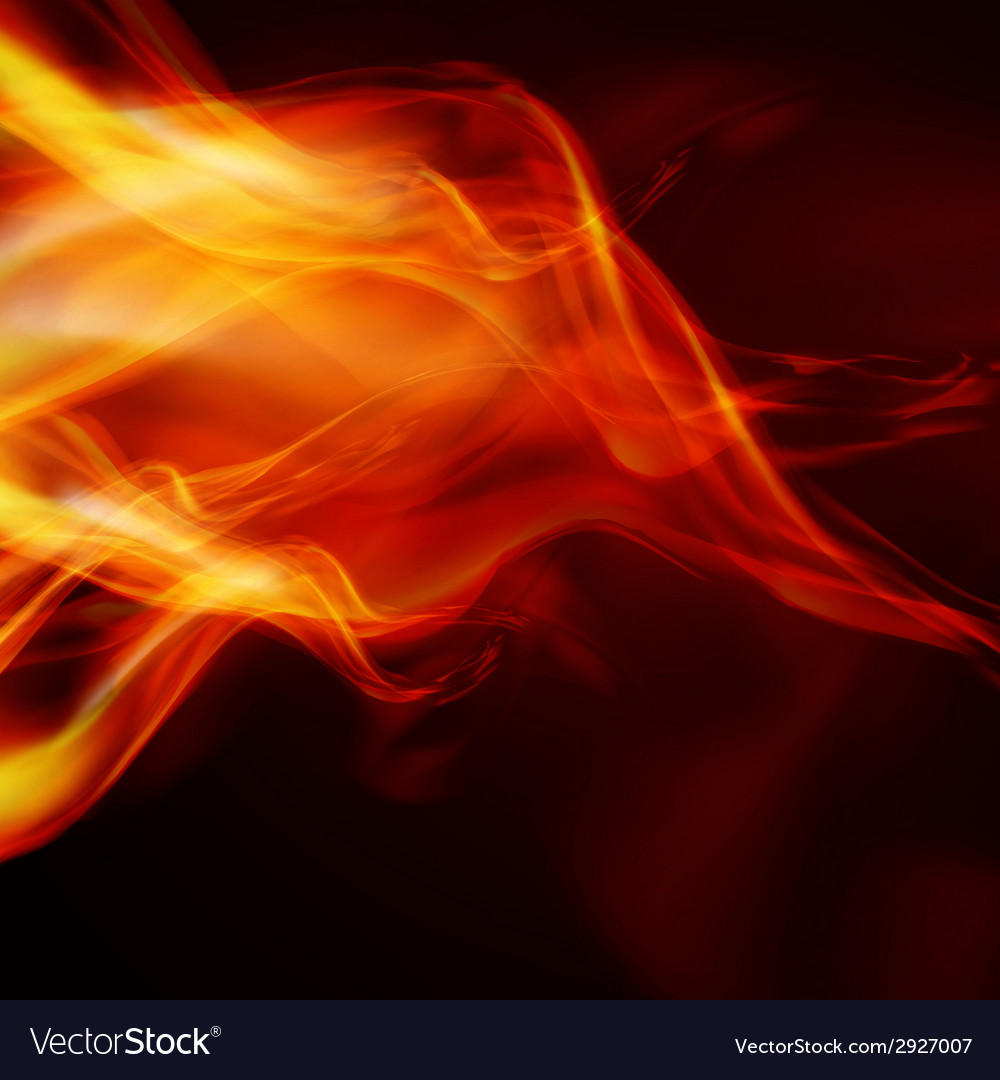 Abstract fire flames on a black background