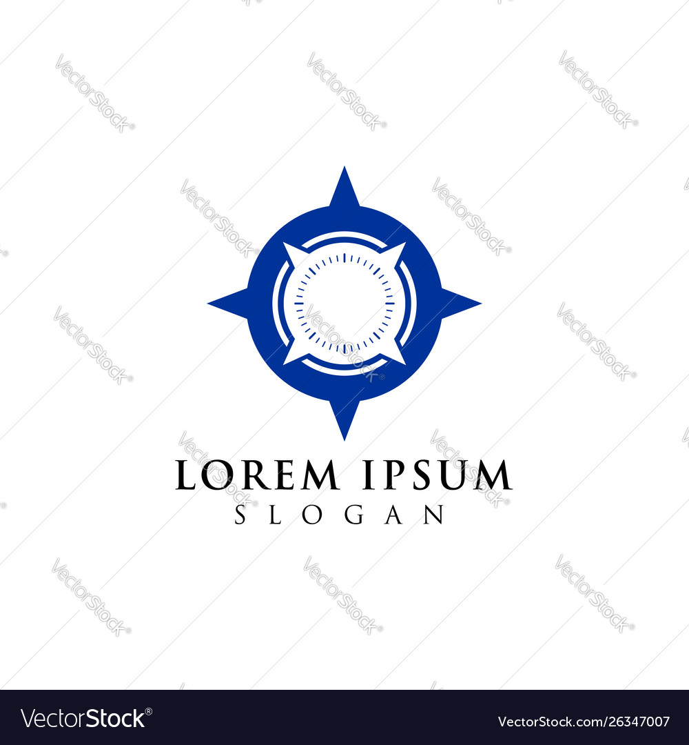 Compass logo design navigation icon symbol vector image Compass logo design navigation icon symbol