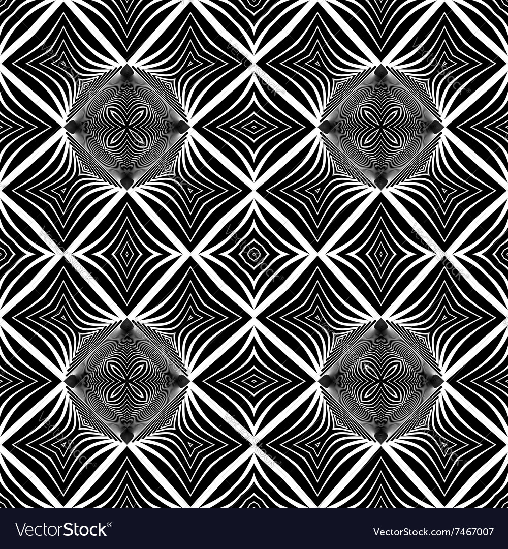 Design seamless monochrome grid pattern Royalty Free Vector