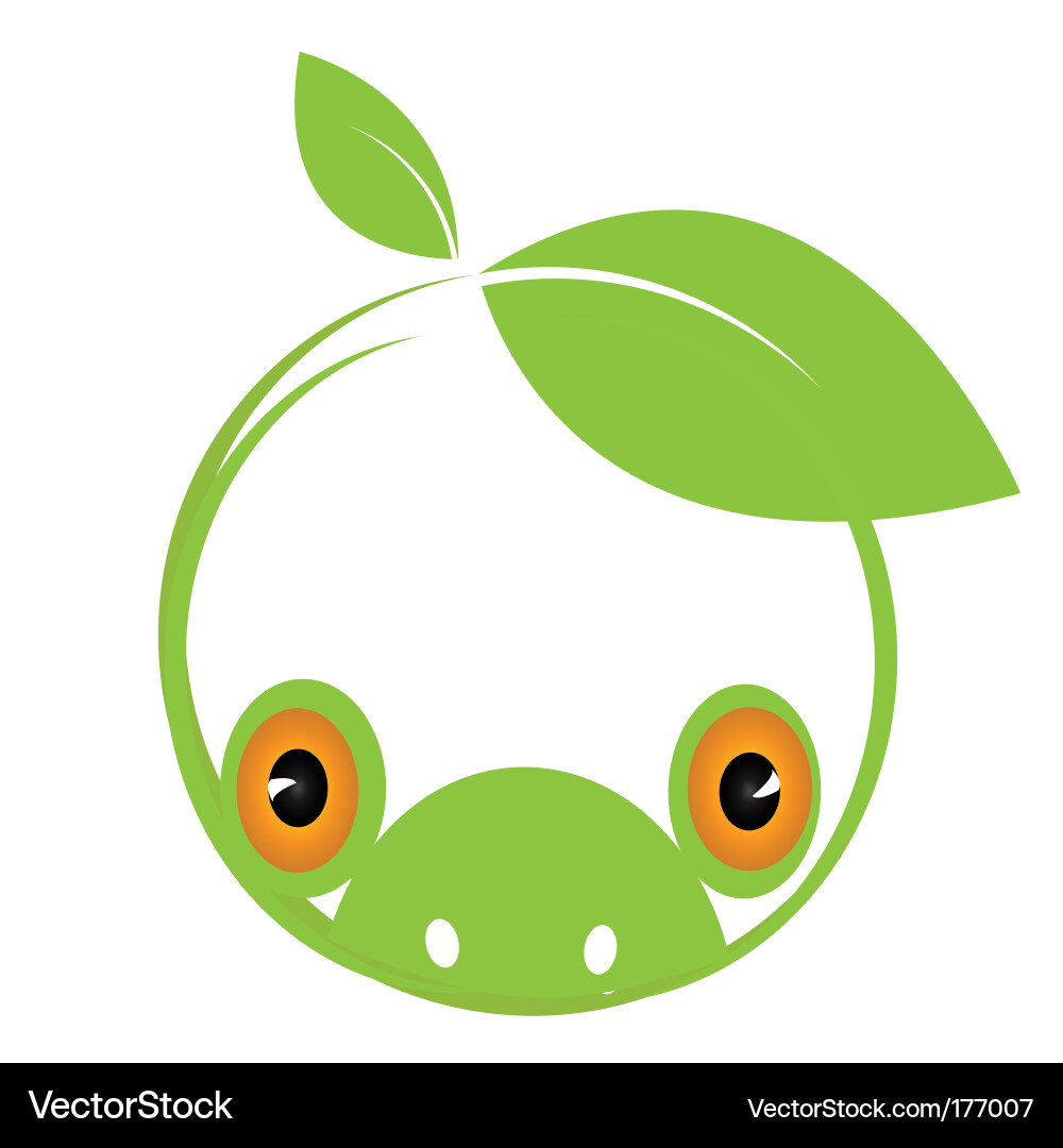 Environmental frog Royalty Free Vector Image - VectorStock