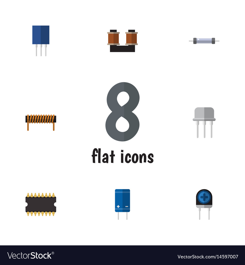 Flat device set of bobbin resistor resist