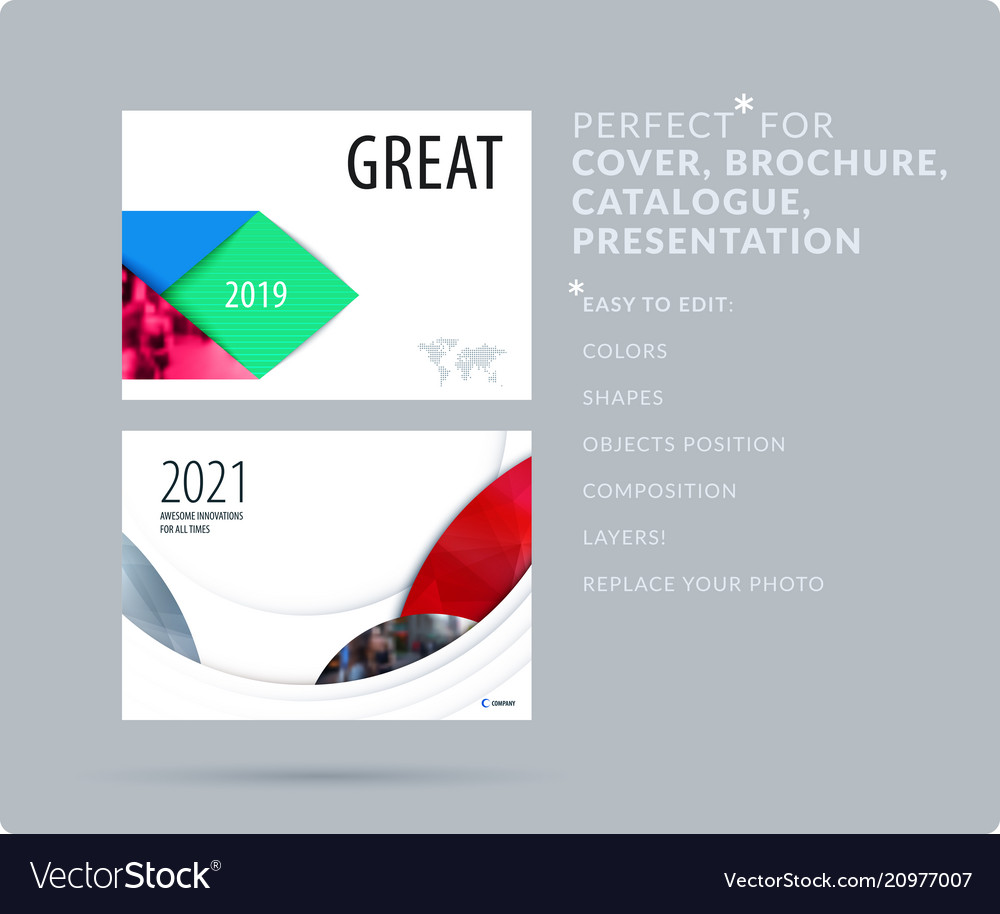 Material design style presentation template