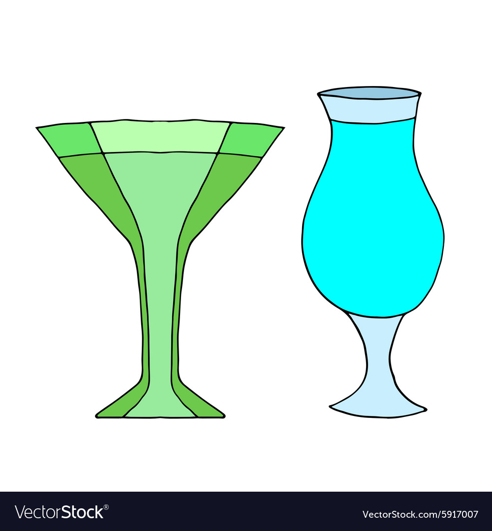 Set of cocktails