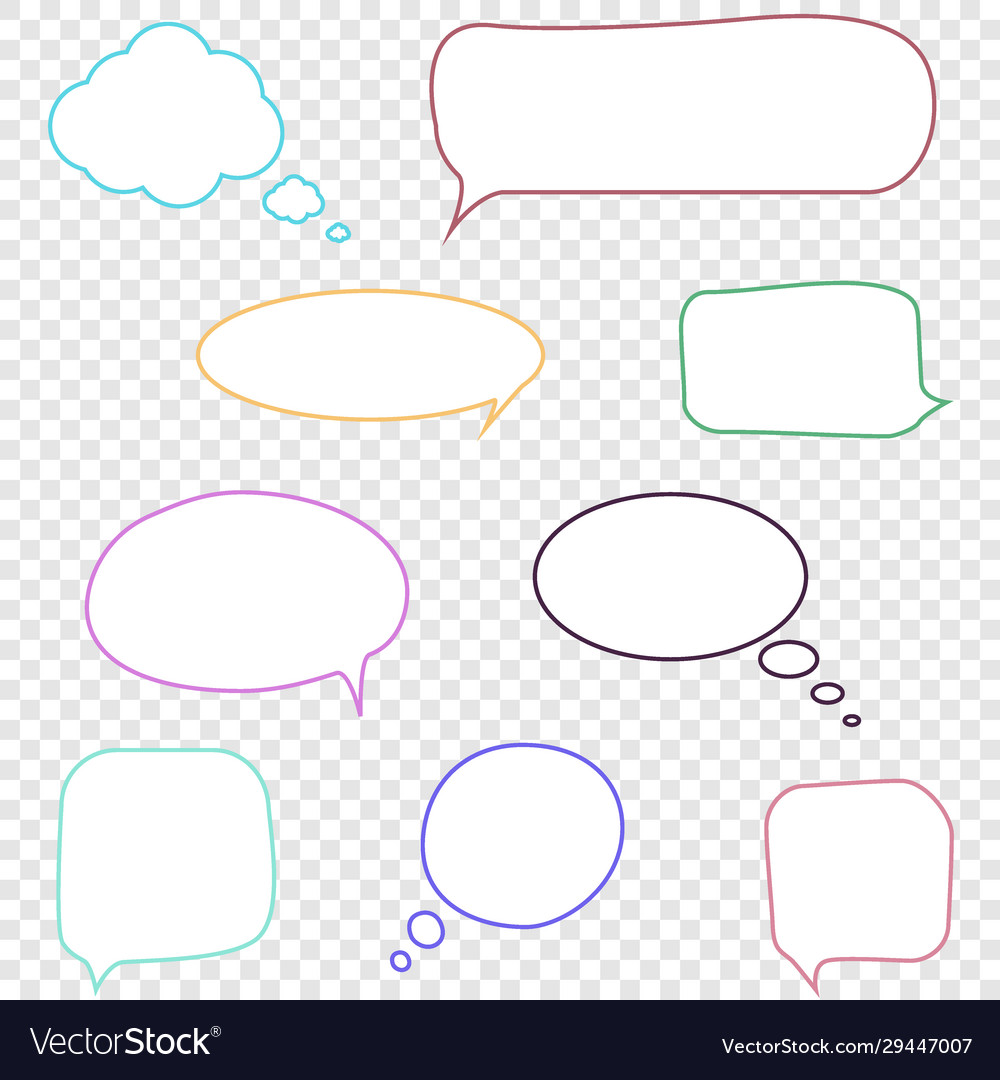 Speech Bubbles Set