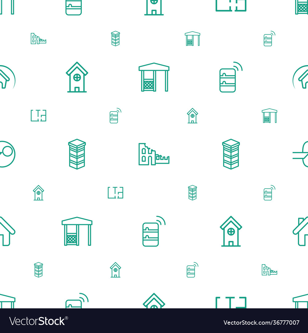 Structure icons pattern seamless white background vector image Structure icons pattern seamless white background