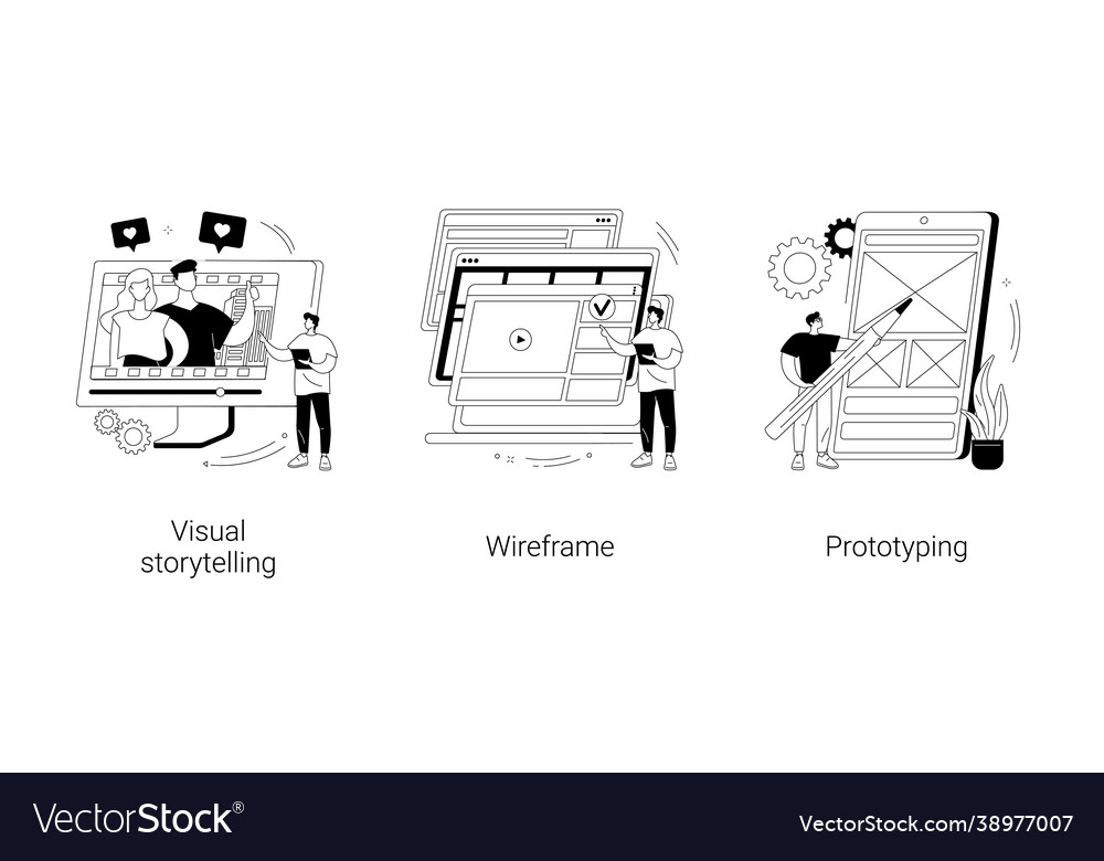 Web page layout abstract concept vector image Web page layout abstract concept