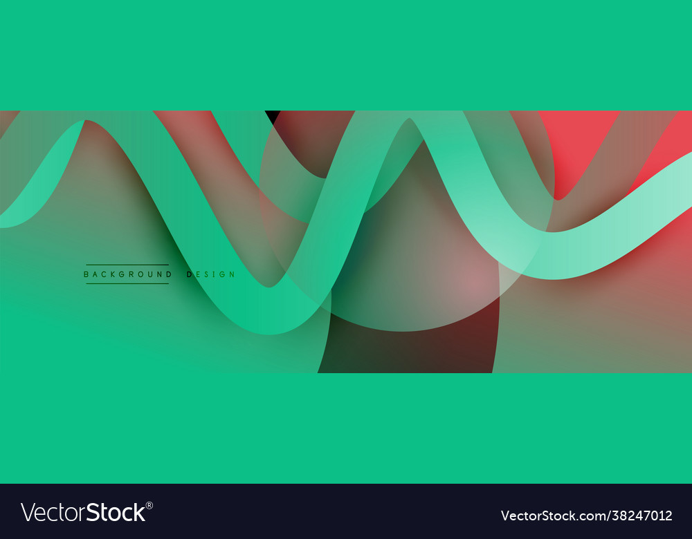 Abstract gradient background with wave line Vector Image Abstract gradient background with wave line