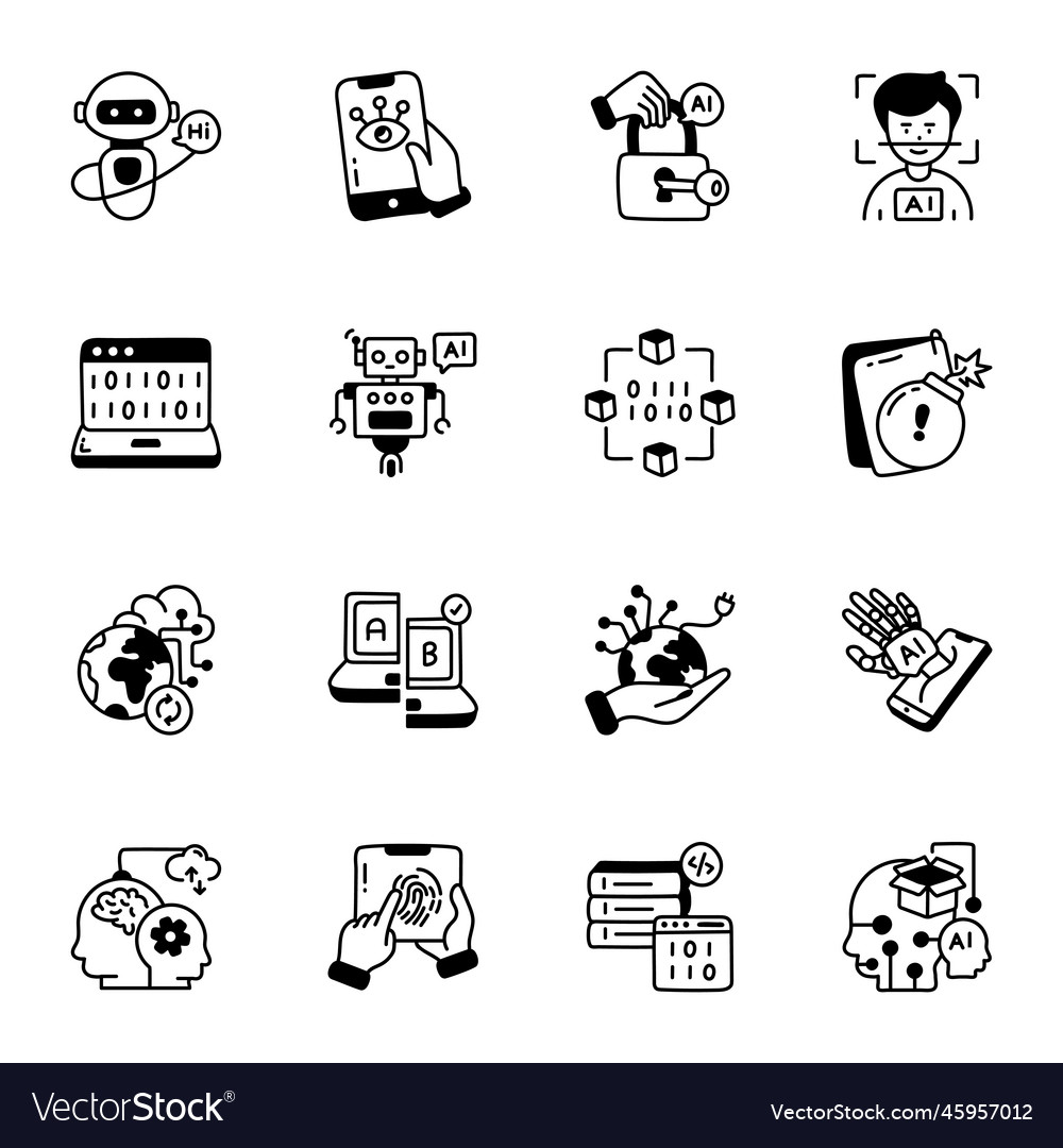 Collection of ai security and testing doodles