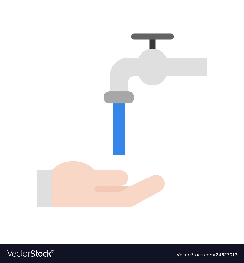 Hand washing ramadan related flat icon