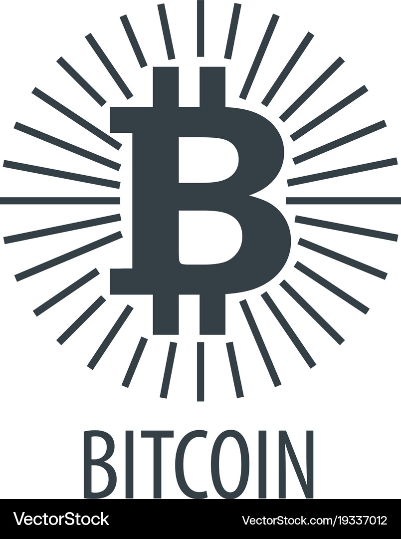 Icon bitcoin Royalty Free Vector Image - VectorStock