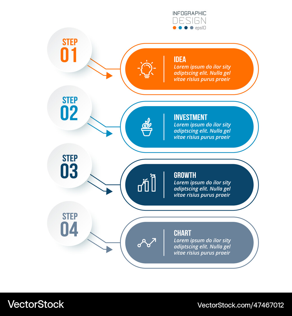 Infographic template business concept Royalty Free Vector