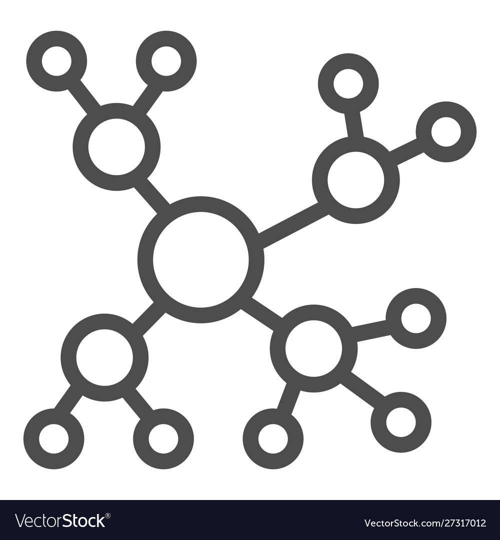 Network line icon internet connection