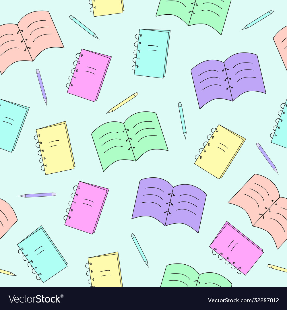 Seamless pattern notebook