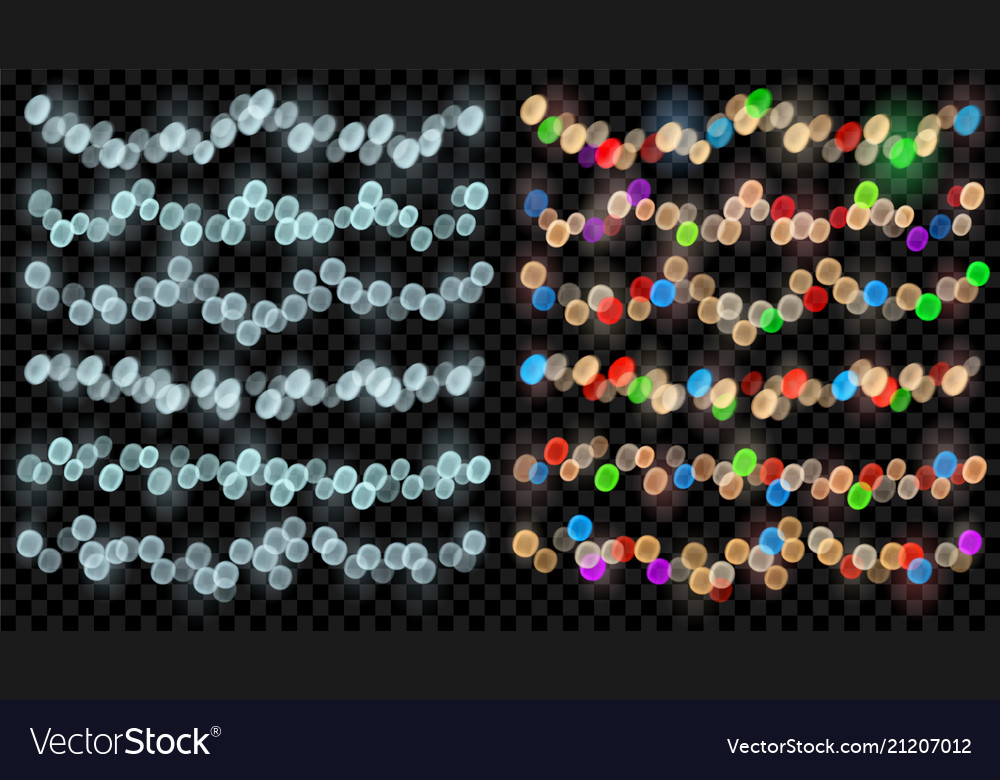 Set fairy lights Royalty Free Vector Image VectorStock