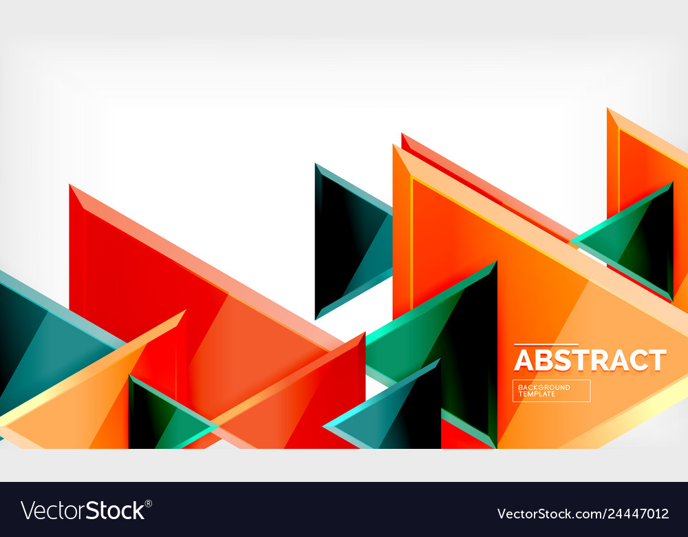 Triangular low poly background design Vector Image Triangular low poly background design