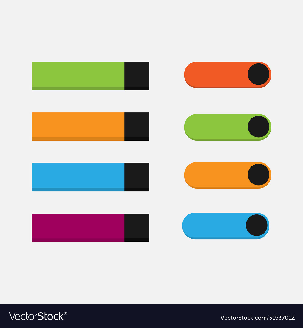 Web button set Vector Image Web button set