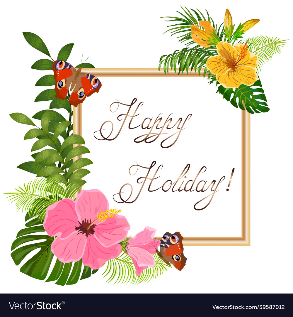 With frame and text