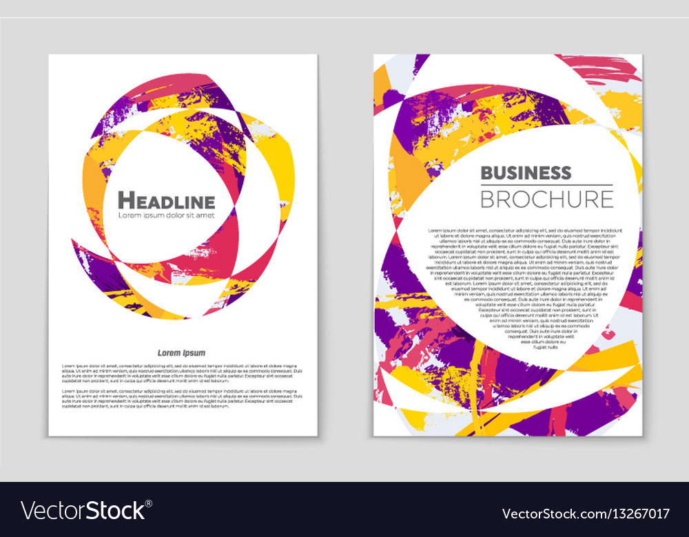 Abstract layout background set for art