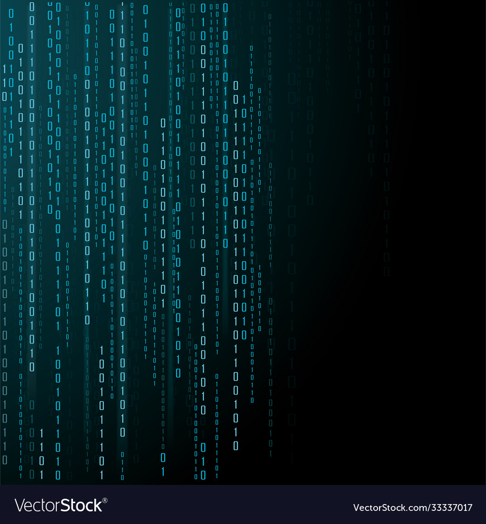 Abstract technology background binary data