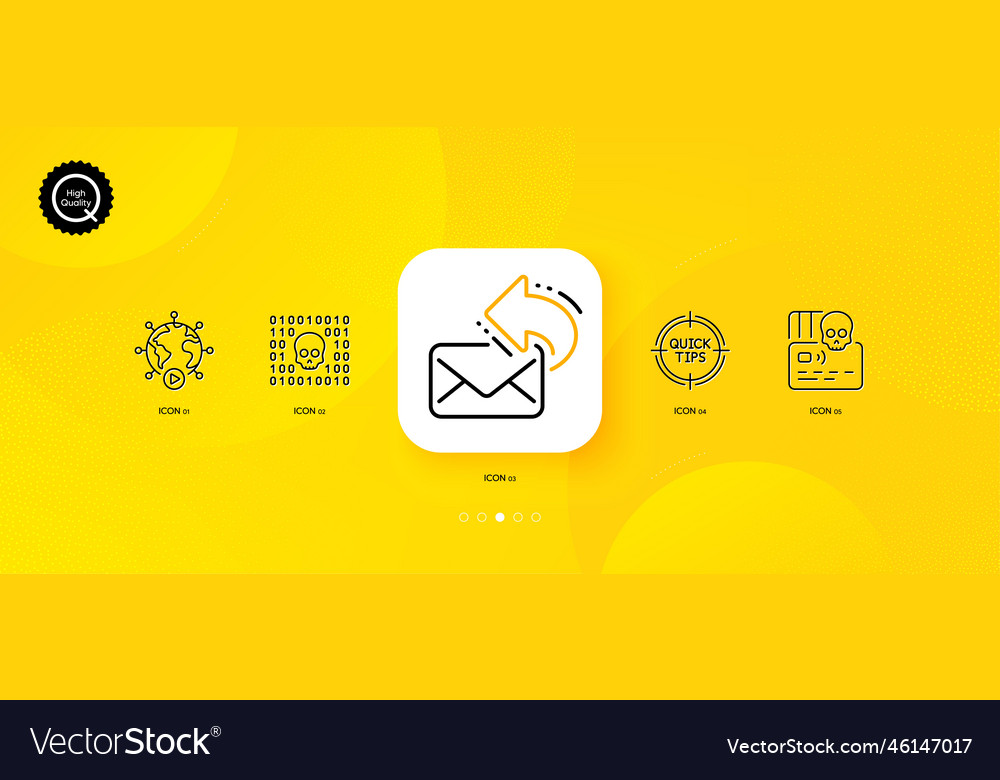 Binary code cyber attack and share mail minimal vector image Binary code cyber attack and share mail minimal