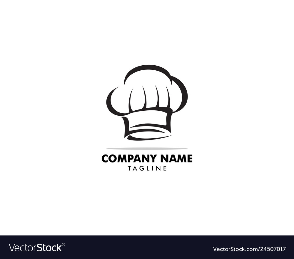 Chef hat logo design template