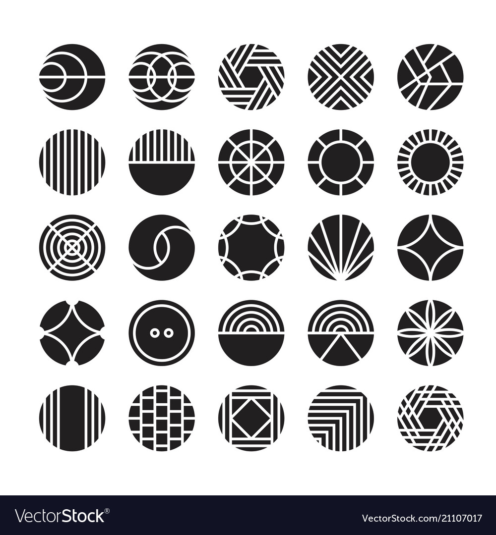 Circle geometric icon ornament