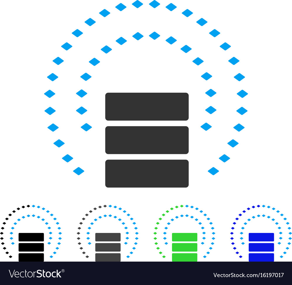 Database sphere shield flat icon