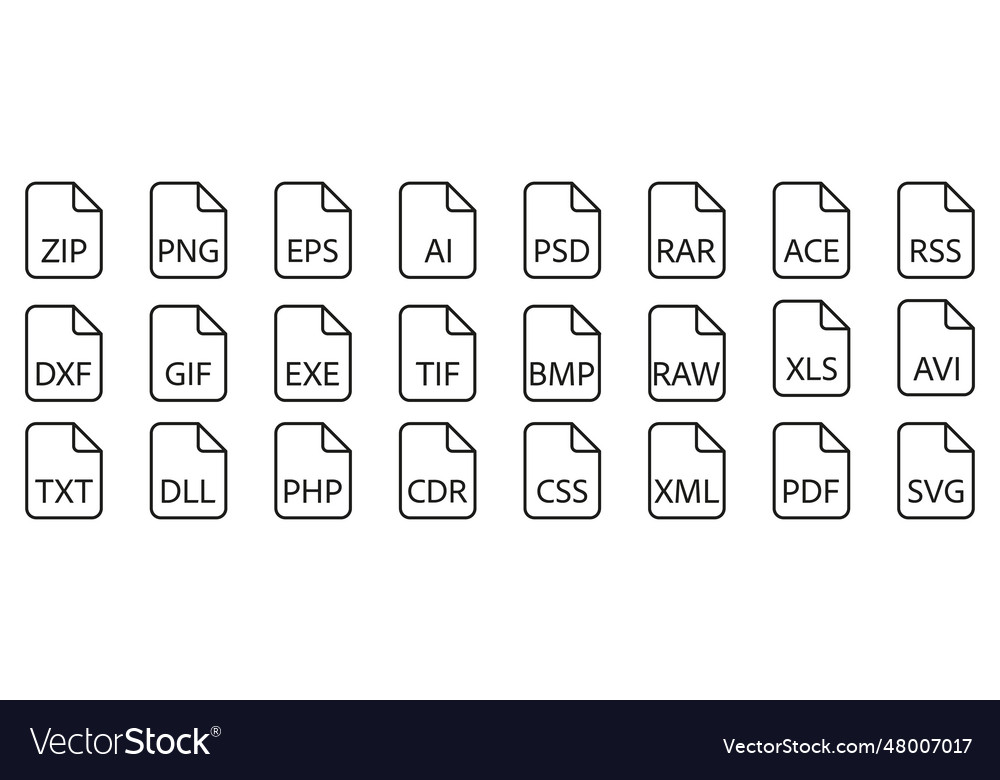 Document file type format line