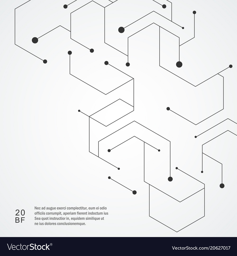 Molecular Structure Hexagon Network