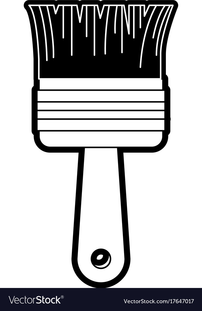 black paint brush rectangle png