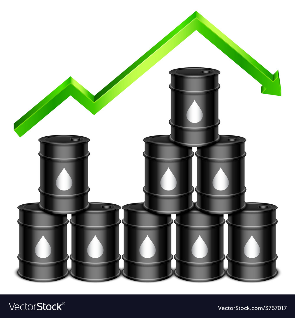 Rising Oil Price Concept Royalty Free Vector Image