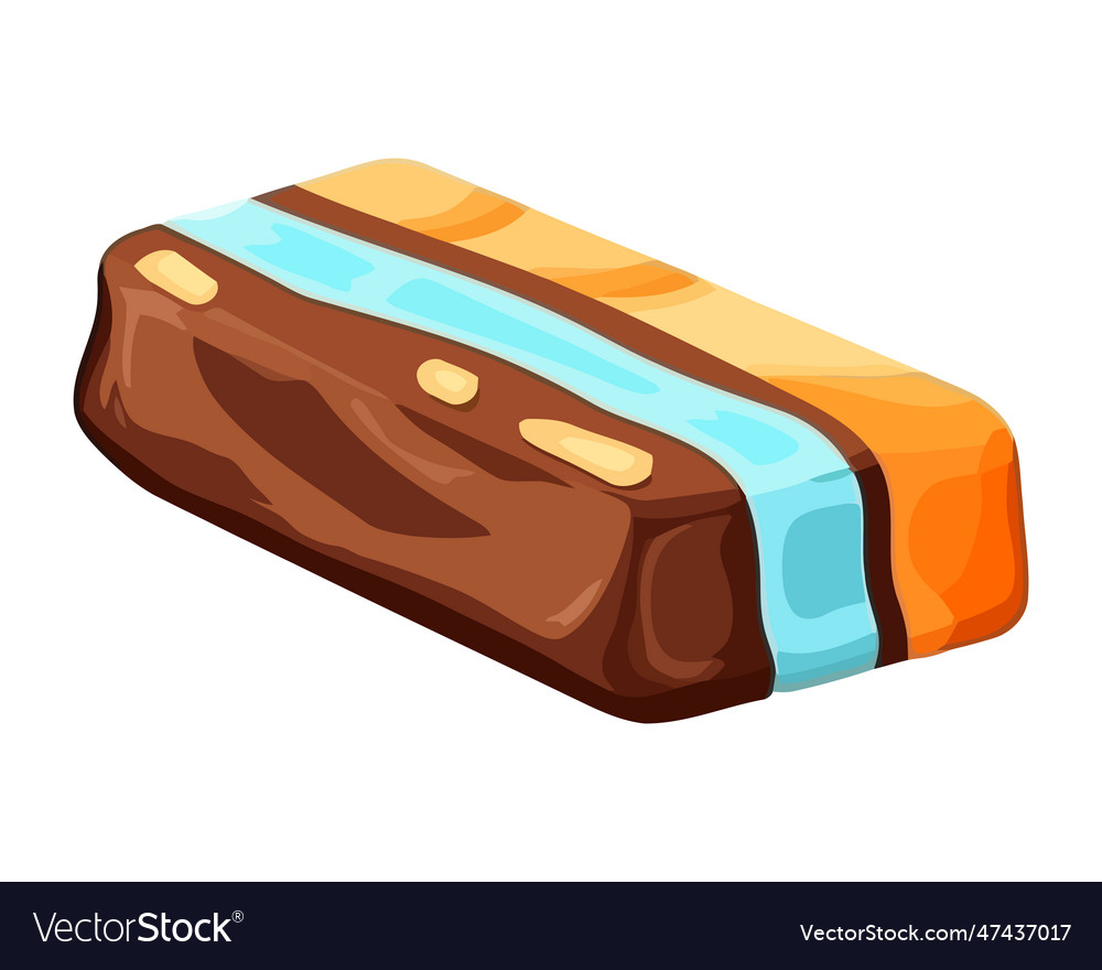 Sweet chocolate dessert cartoon Royalty Free Vector Image