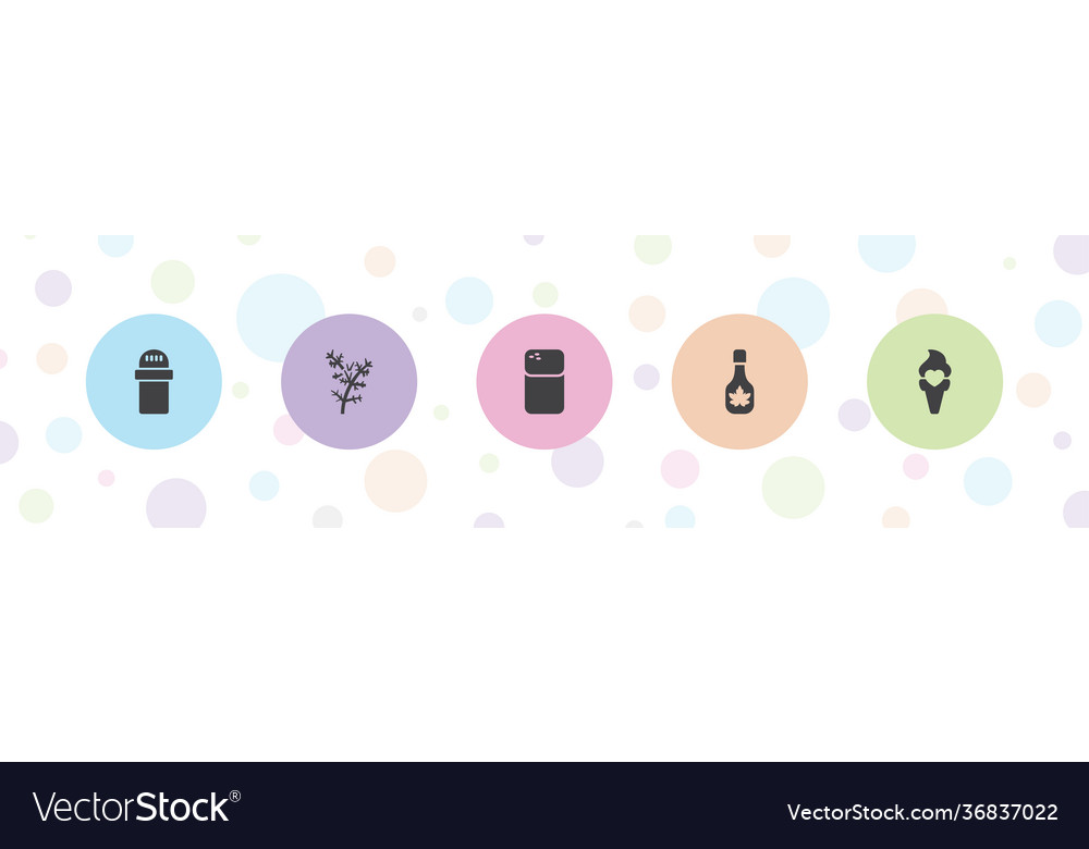 5 flavor icons