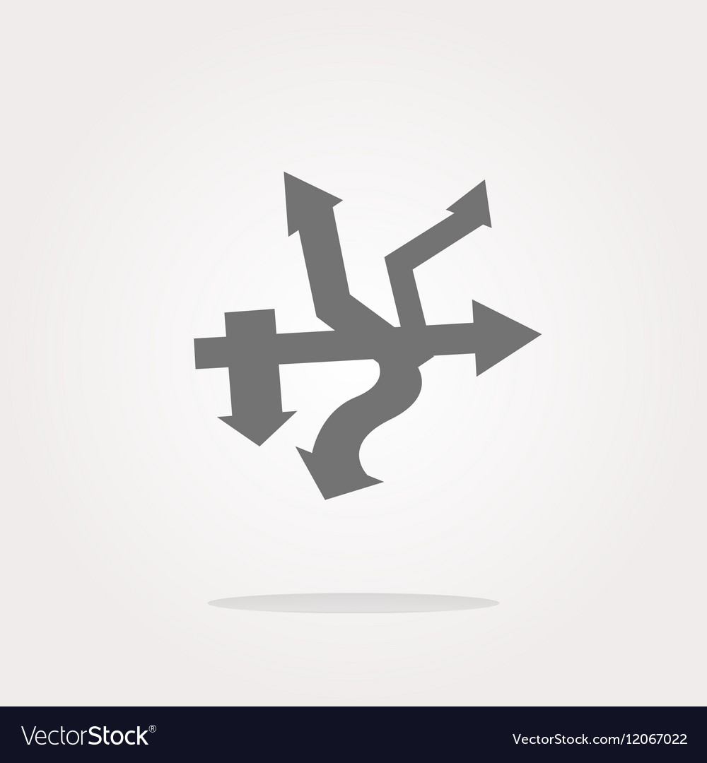 Abstract lines arrows on web glossy icon